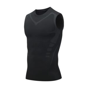 Compression Tank Top Men Gym Shirt Sleeveless Quick Dry Printing Sportswear Male Fitness Bodybuilding Vest Workout Muscle Top