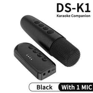 Wireless Karaoke Companion Bluetooth 5.3 Dynamic Microphone KTV System 3.5MM AUX Audio Adapter Amplifier For Speaker TV PC Phone