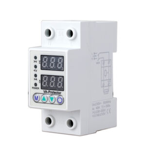 220V 40/63A Adjust Voltage Relay Over Current Protection Limit Undervoltage Protector Din Rail Ammeter Voltmeter
