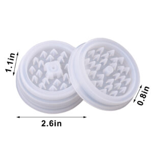 DIY Tobacco Grinder Epoxy Resin Mold Leaf Herbal Herb Smoke Spice Crusher Silicone Mould DIY Crystal Crafts Making Tools