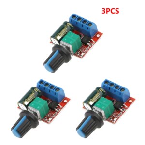 6-1PCS 5A 90W PWM 12V DC Motor Speed Controller Module DC-DC 4.5V-35V Low Voltage Motor Speed Controller Adjustable Drive Module