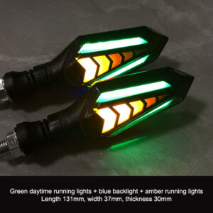 Double Side Flowing Motorcycles Turn Signals Light For Honda CBR600RR CBR954RR CB1000R CBR1000RR CBR1100XX.
