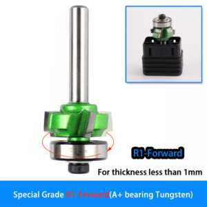 1/4″ Shank Four Tooth Trimming Knife Woodworking Four Flutes Router Bit set Milling Cutter Wood Router PVC Edge Trimmer Tools