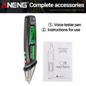 ANENG A3009 PRO Multimeter Voltmeter Smart Voice Broadcast Tester Digital Multimeter Pen Electrical AC/DC Voltage Tester Pencil
