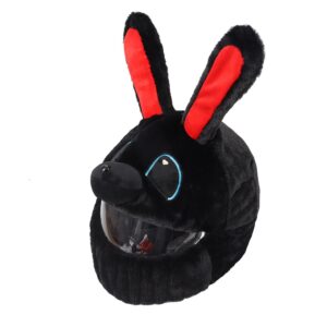 Helmet Protection Headgear Cover Cartoon Fluffy Plush Set For Motorcycle Full-Face Case For Outdoor Fun Personalized Helmets