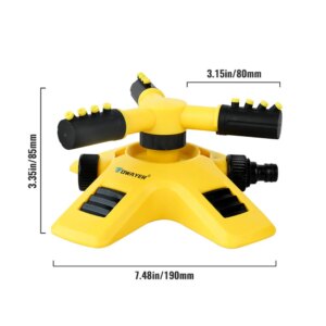360 Degree Automatic Rotating Garden Lawn Sprinkler Yard Garden Large Area Coverage Water Sprinkler Irrigation Water Sprayer