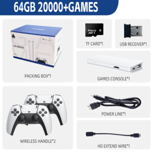 M15 Retro Game 64G 20000+ Games 4K High-definition Output Handheld Video Game Stick 20+emulator GBA PS1 Arcade Game Gift