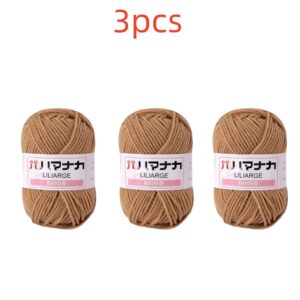 Milk Sweet Soft Cotton Baby Knitting Wool Yarn Thick Yarn Fiber Velvet Yarn Hand Knitting Wool Crochet Yarn for DIY Sweater