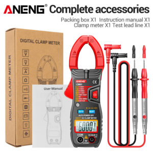 ANENG CM80/CM81 Digital Clamp Meter AC Current Multimeter Ammeter Voltage Tester Hz NCV Ohm Test Professional Multimeter Clamp