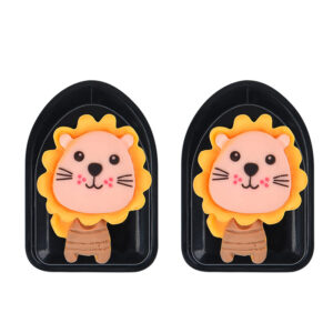2Pcs Cartoon Mini Car Hooks Cute Dinosaur Deer Lion Decor Organizer Holder Automobile Interior Small Hook Home Hook@#Fengshi