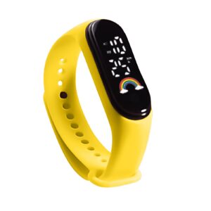 Children’s Sports Watch Outdoor Bracelet Electronic Watch Children’s Bracelet Rainbow Outdoor waterproof wristband watch