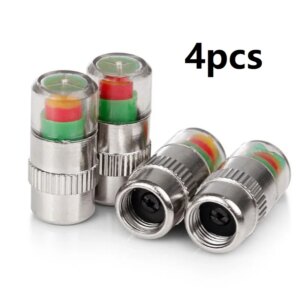 Car Tire Pressure Monitor Tire 4/2pcs External Valve Air Pressure Monitor Caps High Precision Tire Pressure Early Warning Amagi