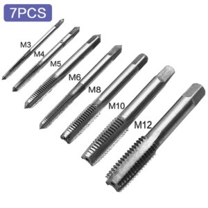 STONEGO 5PCS/7PCS Hand Screw Tap Die Wrench Metric Plug Tap M3 M4 M6 M8 M10 M12 Met Verstelbare Tap Wrench