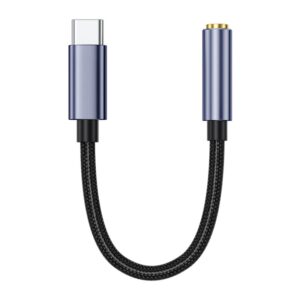 NIERBO USB C to 3.5mm Female Headphone Jack Adapter Type C to Aux Audio Dongle Adapter for Samsung Galaxy iPad Pro Pixel