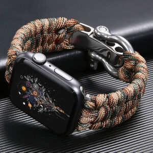 Nylon Rope Strap For Apple Watch Band Ultra 2 49mm 8 7 45mm Outdoor Sport Watchband for IWatch Series SE 6 5 4 3 44mm 42mm 2