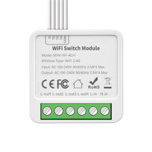 Tuya Mini 2/3/4 Gang Wifi Smart Switch 2 Way Module On Off Breaker Wireless Remote Voice Switches For Google Home Alexa Alice