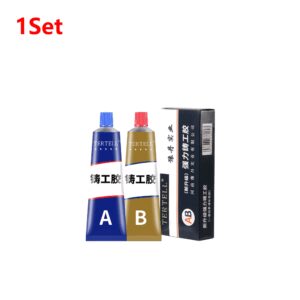 20-1Set Magic Repair Glue AB Metal Strength Iron Bonding Heat Resistance Cold Weld Metal Repair Adhesive Agent Caster Glue