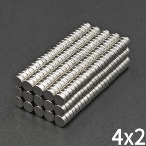 10-1000Pcs 4x2mm Small Neodymium Magnet 4mm X 2mm NdFeB Round Super Powerful Strong Permanent Magnetic Disc for Fridge 4x2mm
