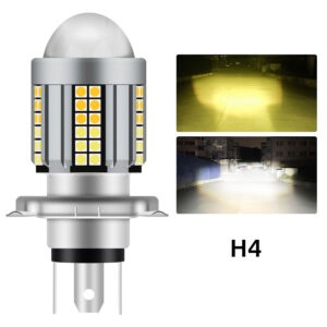 1PCS H6 H4 BA20D Motorcycle Headlight CSP LED Moto High/Low Beam Led Bulbs Super Bright Autobike Fog Moto Scooter Lamp ATV 12V