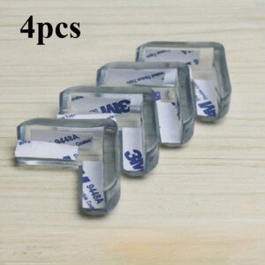 Full anti-collision corner cover: glass table protective corner cover – double-sided tape