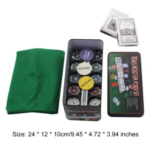 200pcs Texas Ceramic Poker Chips Set With Box Professional Card Games Counting Blackjack Bingo Token Casino Poker Digital Chips