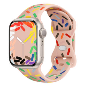 Strap For Apple Watch Band 40mm 44mm 45mm 41mm 38mm 42mm 45 44 mm sport Silicone correa iwatch series 8 9 se 7 Ultra 49mm bands