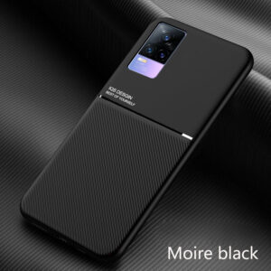 For Vivo Y73 4G Case Slim Silicone Softcase Camare Protection Back Cover Texture Casing Compatible with Magnetic Car Holder