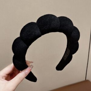 Enacolor Minimalist Candy Colored Cloud Sponge Hairbands for Girl Autumn Winter Temperat Bundle Hair Hoop Accessories