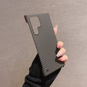 For Samsung Galaxy S22 S23 S24 Note 20 Ultra S21 Plus Carbon Fiber Frameless Lightweight Back Case Cover Ultra Thin Protective Shell