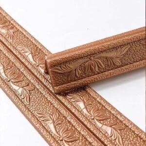 2.3M Waterproof Anti-Collision Baseboard Collapsible Embossed Self-adhesive Wall Waist Line Corner Wallpaper Edge Strip Stickers Wall Sticker