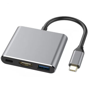 3 in 1 Type C 3.0 HUB with HDMI 4K Splitter USB Disk Card Reader PD Charger Dock Type C to HD Converter Extend OTG Adapter