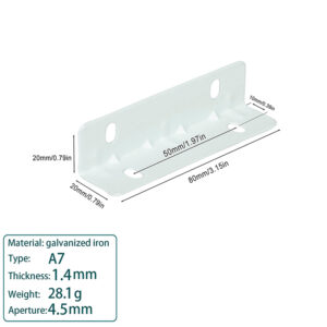 4Pcs Heavy Duty Corner Angle Bracket Zinc Galvanised Right L Shape Braces Home Furniture Repair Fixing Accessory Parts