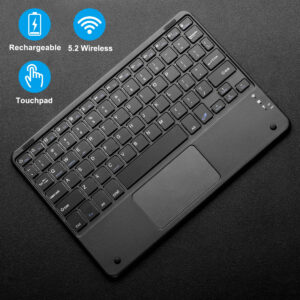 Wireless Keyboard Bluetooth-Compatible 10 inch Touchpad Keyboard Rechargeable 78 Keys For Android ios Windows Tablet ipad