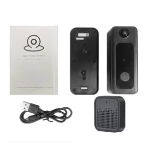 WIFI Doorbell Camera Wireless Door Bell Cam with Wide Angle Visual Indoor Chime Video Night Vision 2-Way Talk Voice Changer