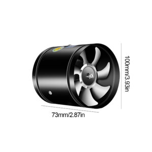 Pipe Ventilation Fan 4/8 Inch Pipe Exhaust Fan Air Ventilator Silent Mini Extractor Low Noise Bathroom Toilet Wall Fan Duct Fans