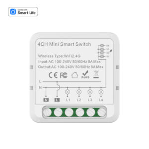 Tuya WIFI Smart Switch Module Smart Life 1/2/3/4 Gang 2 Way Control Switch Support Alexa Google Home Alice Voice Control Timeing