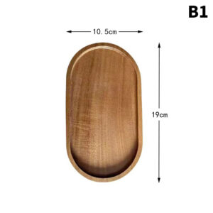 Tableware Solid Wood Round Dessert Plate Japanese-style Wooden Tray Snack Plate Dried Fruit Plate Wooden Plate