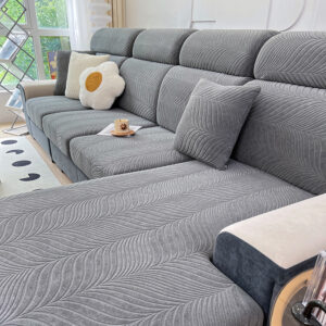 Splash-proof jacquard sofa cover, high elasticity, anti dirt sofa cushion cover, anti cat scratch sofa cover