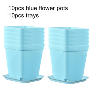 Flower Pot Set Plastic Color Breathable Mini Gardening Plant Tools Household Balcony Desktop Greenery Succulent Flowerpot TMZ