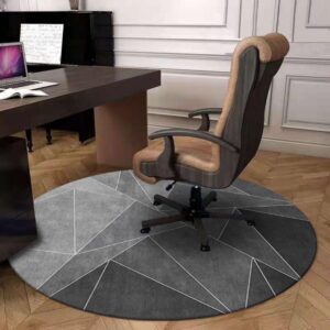Round Crystal Velvet Carpet Office Computer Swivel Chair Rocking Non-Slip Mat Living Room Bedroom Dresser Round Floor Mat