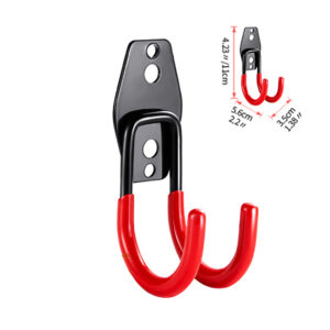 Heavy Duty Metal Hook Garage Organizer Wall Mount Bicycle Hanger Hooks Wall Mount Anti-slip Storage Hook For Ladders Garden Tool