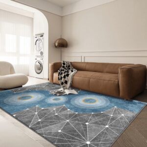 Modern simple living room carpet bedroom floor mat bed blanket wash dirty absorbent non-slip mat