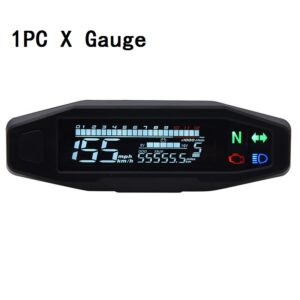 New Motorcycle Speedometer Oil Gauge Tachometer Universal Digital Meters Instrument Cluster Turn Signal Light Indicator