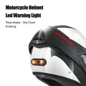 Motorcycle Helmet LED Light Motorbike Safety Helmet Signal Light Cycling Warning Lights Waterproof Rechargeable Blinker