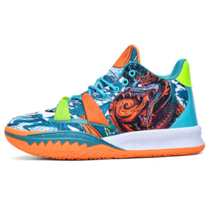Men’s basketball shoes, breathable high top shoes, graffiti friction sound casual sports shoes