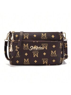 Women’s Crossbody Bag Fashion Retro Shoulder Bag Old Pattern Women’s Bag