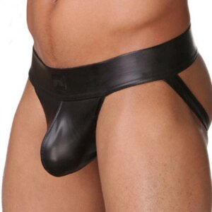 PU Faux Leather Underwear Men’s Jockstrap Gay Erotic Panties Sexy Lingerie Hot Sexy Male’s Thongs G String