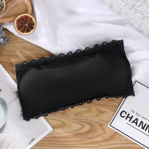 Vertical Striped Strapless Bra Cotton Women Invisible Chest Fashion Sexy Tube Top Inside Dress Lace Side Female Lingerie