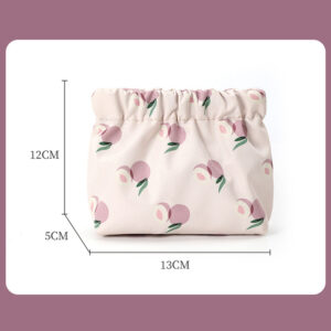 Ins Cosmetics Coin Wire Holder Pouch Bag Portable Earphone Cards Lipsticks Storage Bag Auto Close Organizer Travel Jewelry Bag