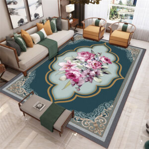 VIKAMA Classical retro style Chinese style carpet new Chinese living room tea table carpet mat Zen tea room study sofa bedroom
